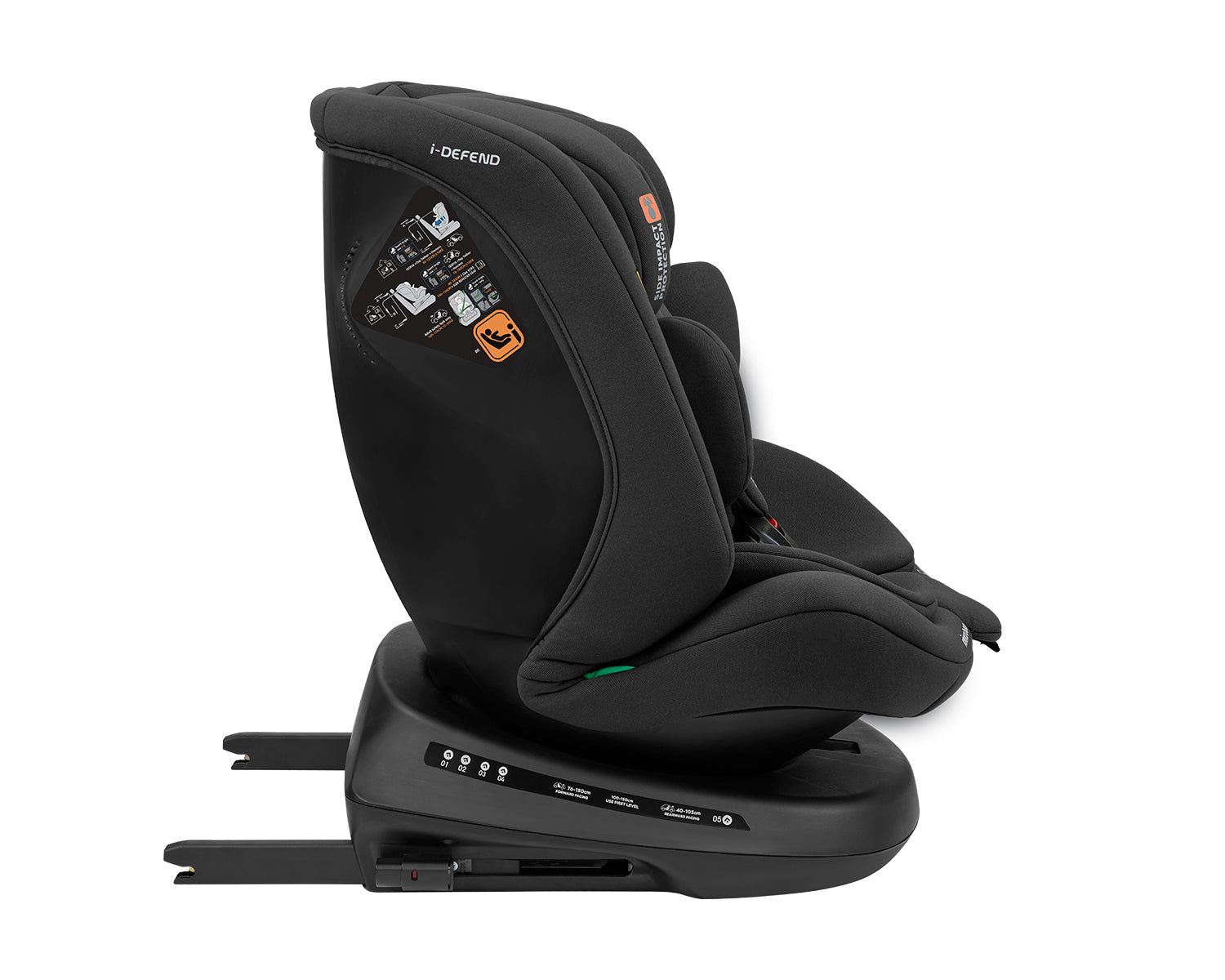 Стол за кола 40-150 см i-Defend i-SIZE Black - снимка 6