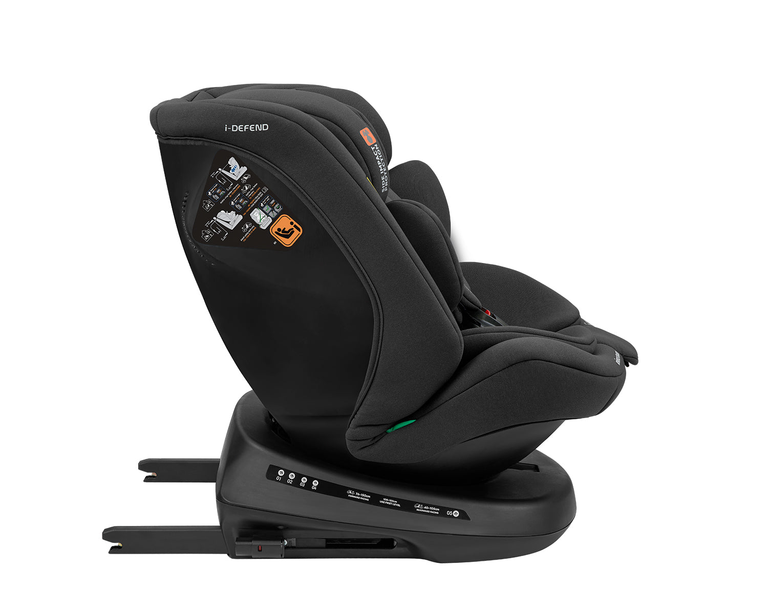 Стол за кола 40-150 см i-Defend i-SIZE Black - снимка 9