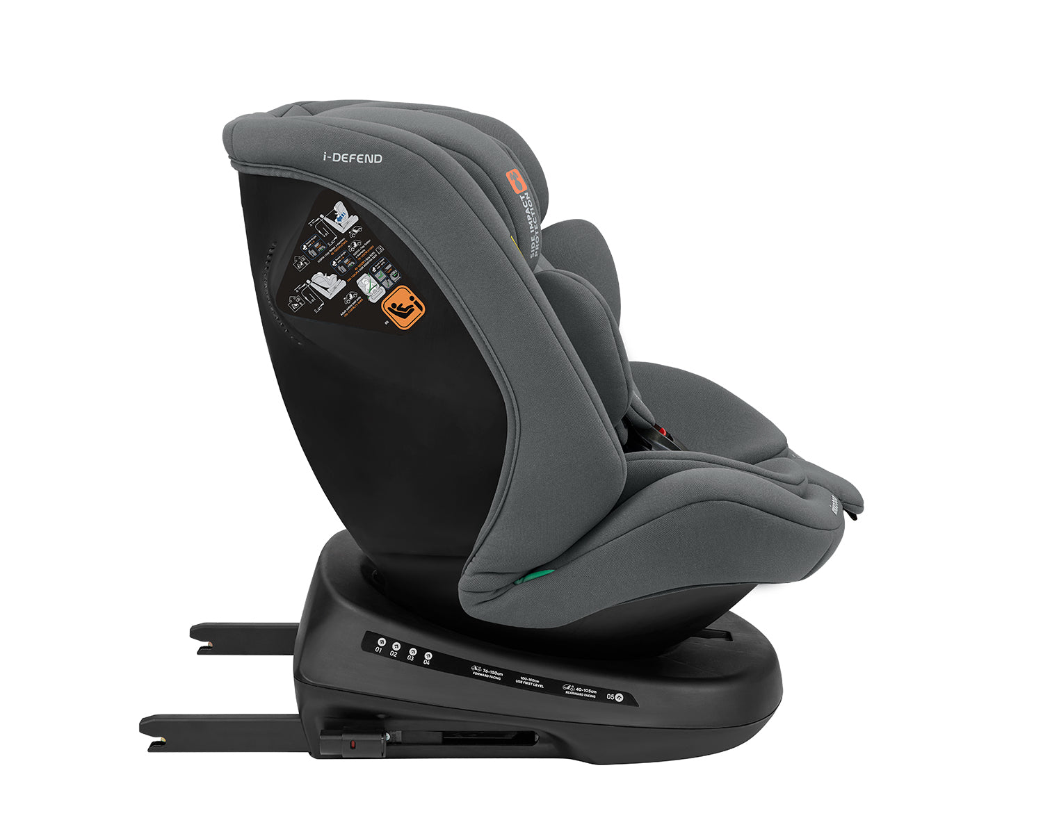 Стол за кола 40-150 см i-Defend i-SIZE Grey - снимка 8