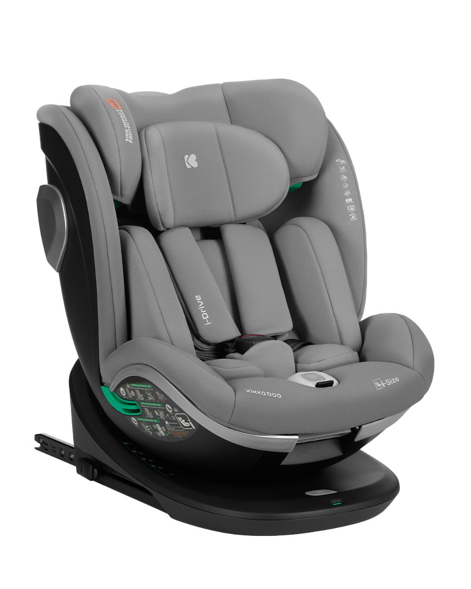 Стол за кола 40-150 см i-Drive i-SIZE Light Grey | Kikkaboo