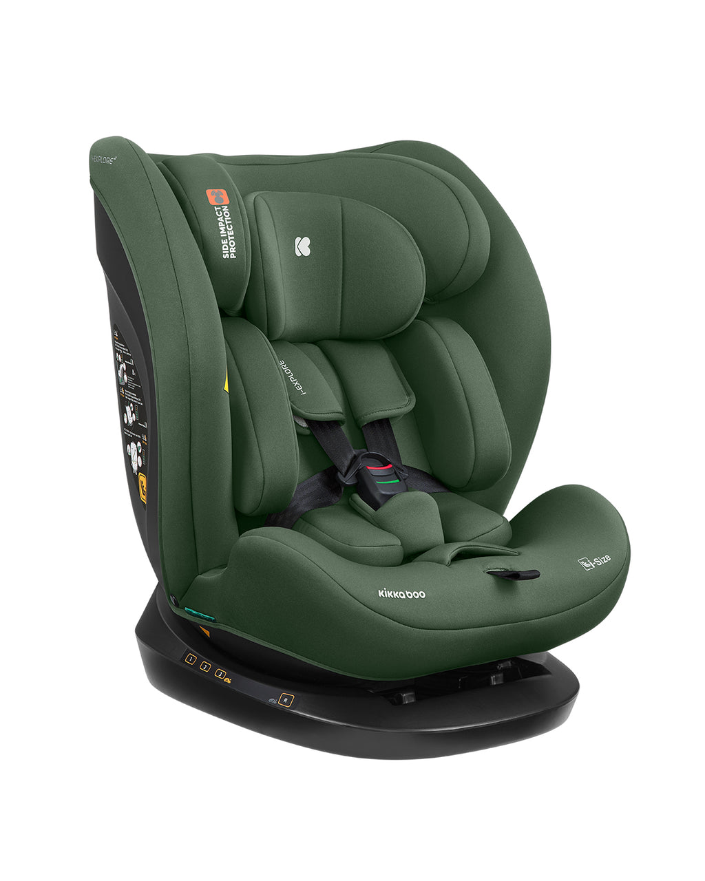 Стол за кола 40-150 см i-Explore 2 i-SIZE Army Green | Kikkaboo