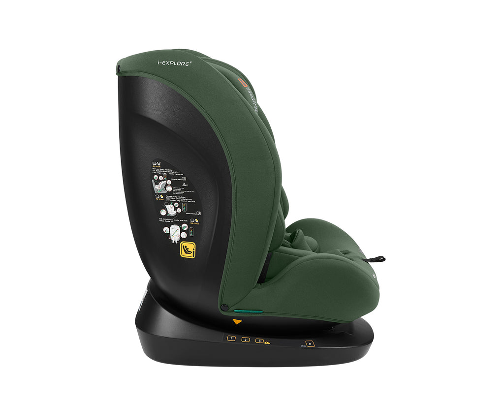 Стол за кола 40-150 см i-Explore 2 i-SIZE Army Green - снимка 5