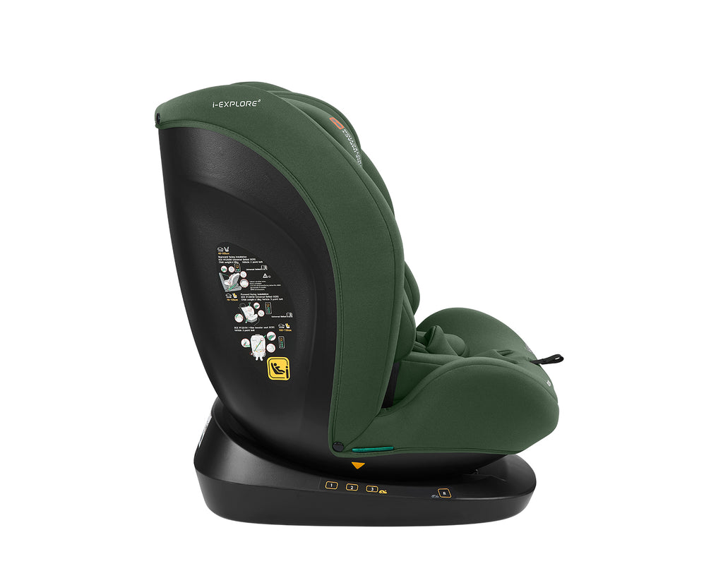 Стол за кола 40-150 см i-Explore 2 i-SIZE Army Green - снимка 6