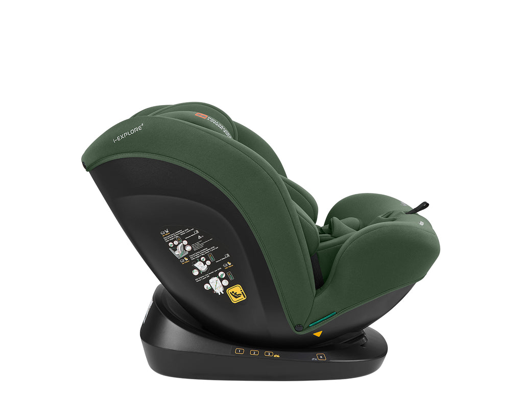 Стол за кола 40-150 см i-Explore 2 i-SIZE Army Green - снимка 8