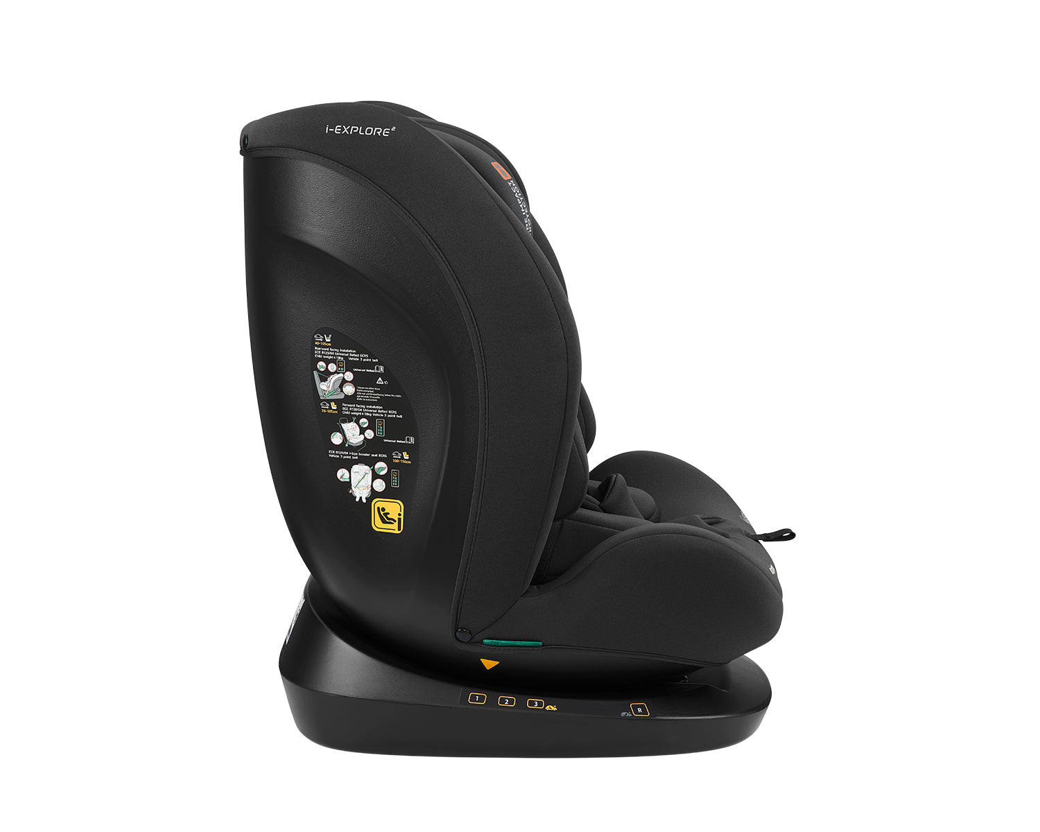 Стол за кола 40-150 см i-Explore 2 i-SIZE Black - снимка 5