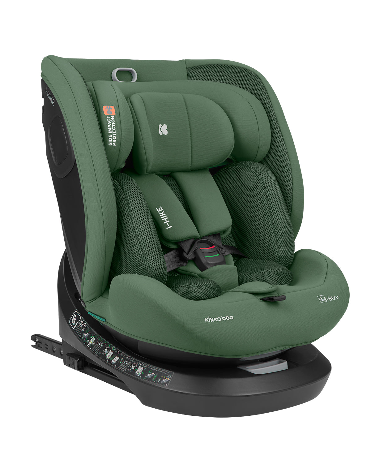 Стол за кола 40-150 см i-Hike i-SIZE Army Green 2025 | Kikkaboo