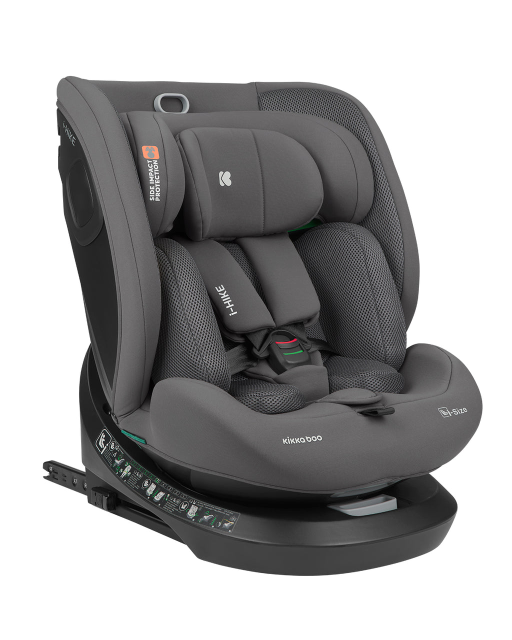 Стол за кола 40-150 см i-Hike i-SIZE Dark Grey 2025 | Kikkaboo