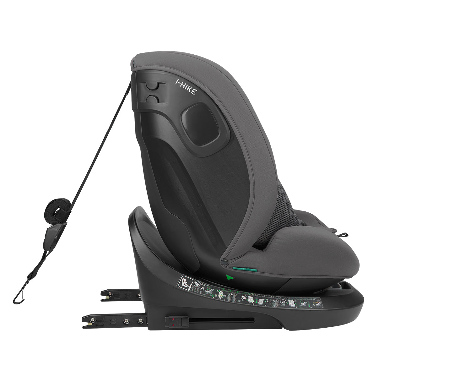 Стол за кола 40-150 см i-Hike i-SIZE Dark Grey 2025 - снимка 5