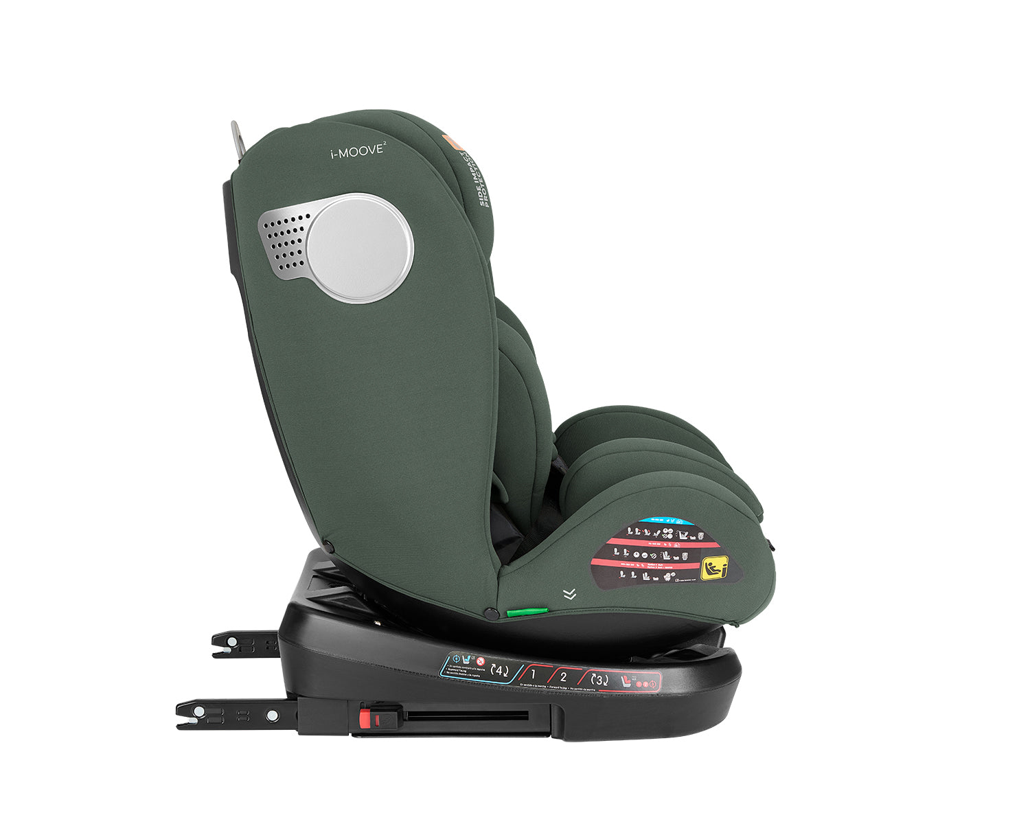 Стол за кола 40-150 см i-Moove 2 i-SIZE Army Green - снимка 6