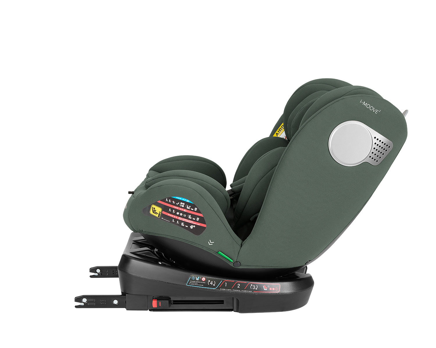 Стол за кола 40-150 см i-Moove 2 i-SIZE Army Green - снимка 8