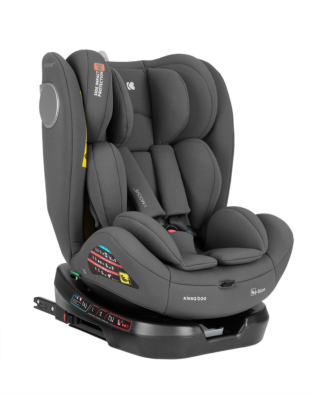 Стол за кола 40-150 см i-Moove 2 i-SIZE Dark Grey | Kikkaboo