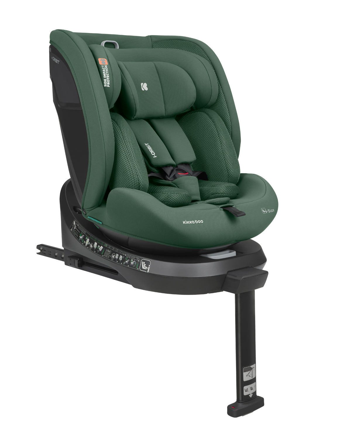 Стол за кола 40-150 см i-Orbit i-SIZE Army Green 2025 | Kikkaboo