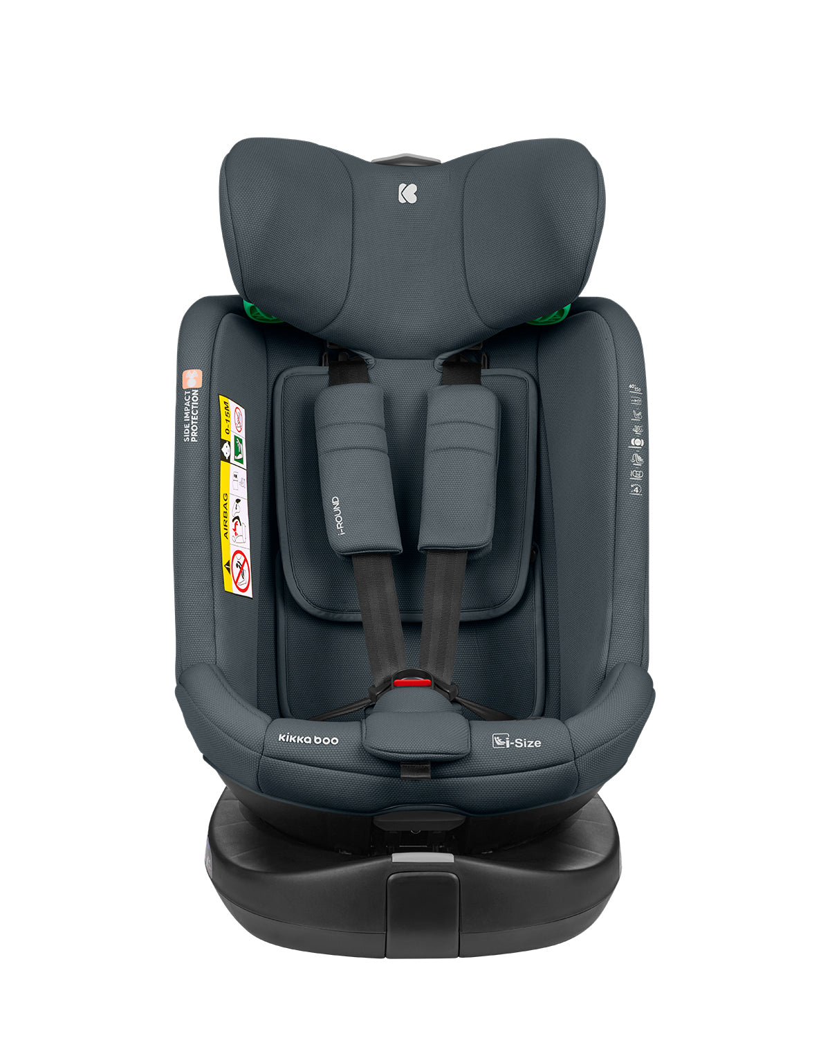 Стол за кола 40-150 см i-Round i-SIZE Dark Grey - снимка 3