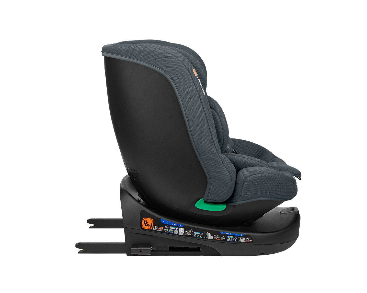 Стол за кола 40-150 см i-Round i-SIZE Dark Grey - снимка 7