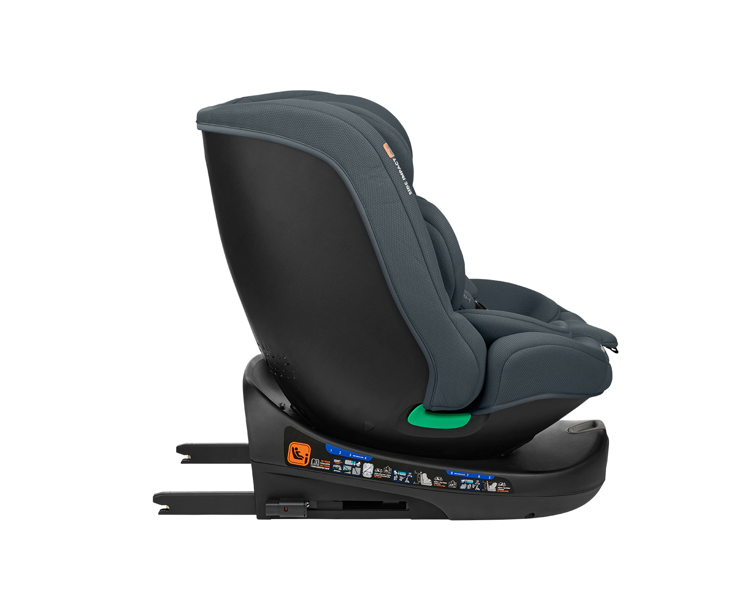 Стол за кола 40-150 см i-Round i-SIZE Dark Grey - снимка 8