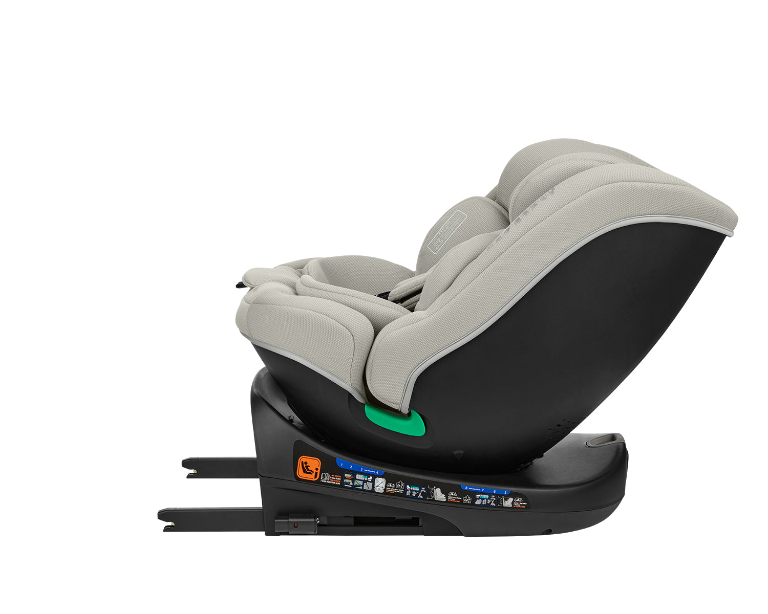 Стол за кола 40-150 см i-Round i-SIZE Light Grey - снимка 10