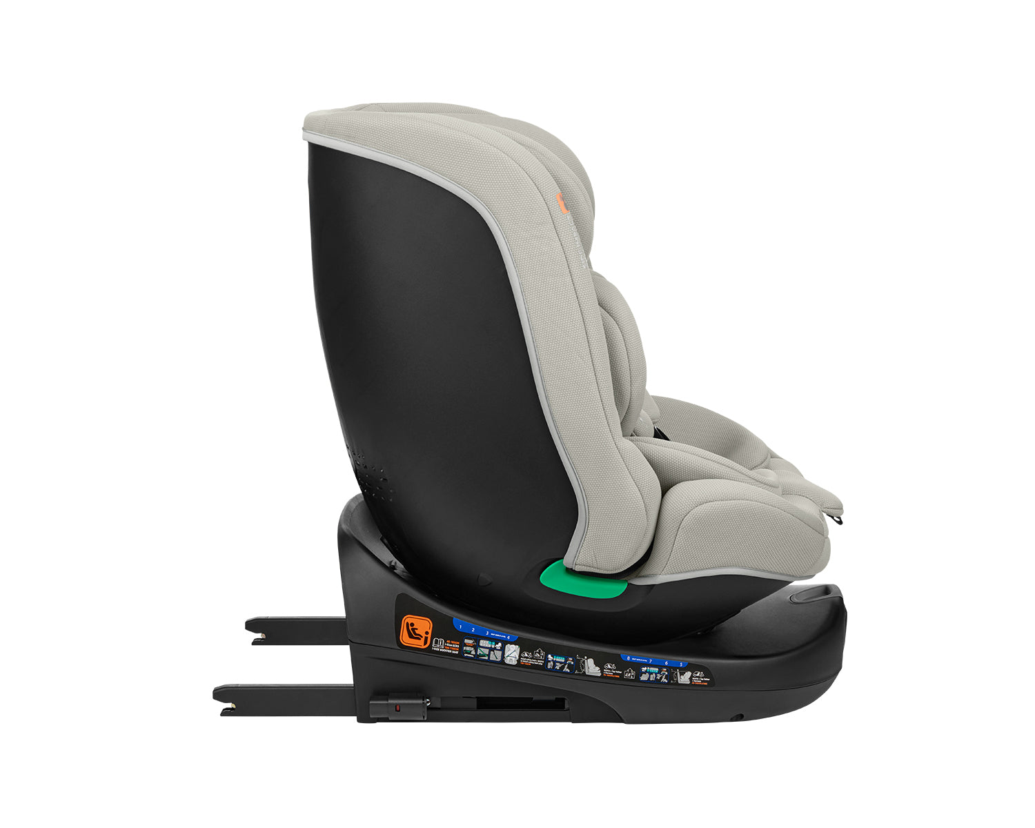 Стол за кола 40-150 см i-Round i-SIZE Light Grey - снимка 6