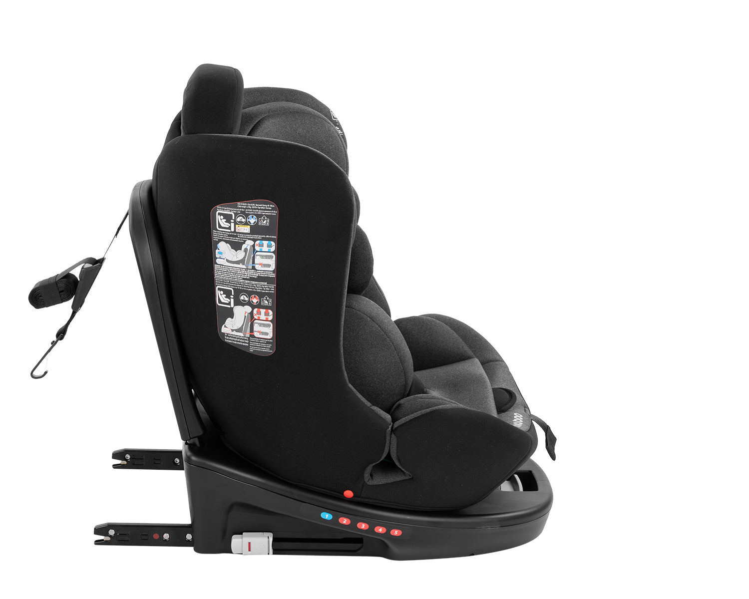 Стол за кола 40-150 см i-Safe i-SIZЕ Dark Grey - снимка 2