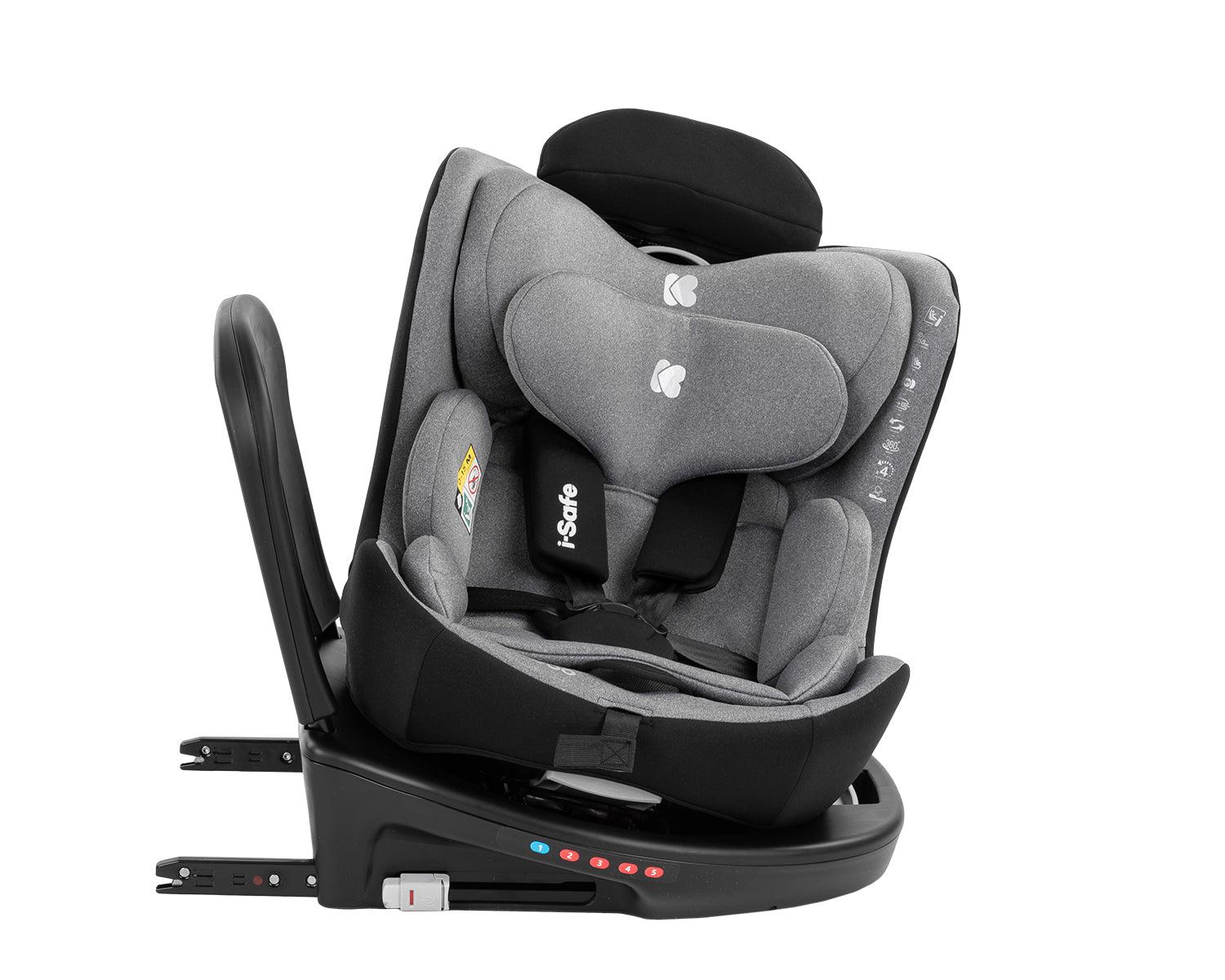 Стол за кола 40-150 см i-Safe i-SIZE Light Grey - снимка 4