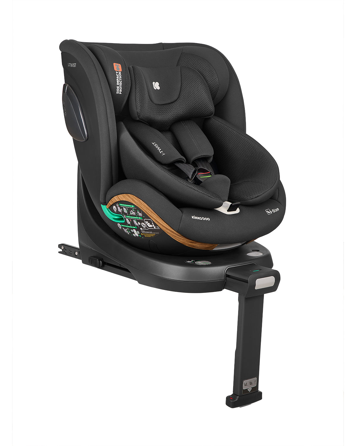 Стол за кола 40-150 см i-Twist i-SIZE Black 2026 | Kikkaboo