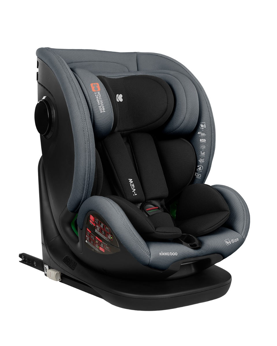 Стол за кола 40-150 см i-View i-SIZE Dark Grey | Kikkaboo