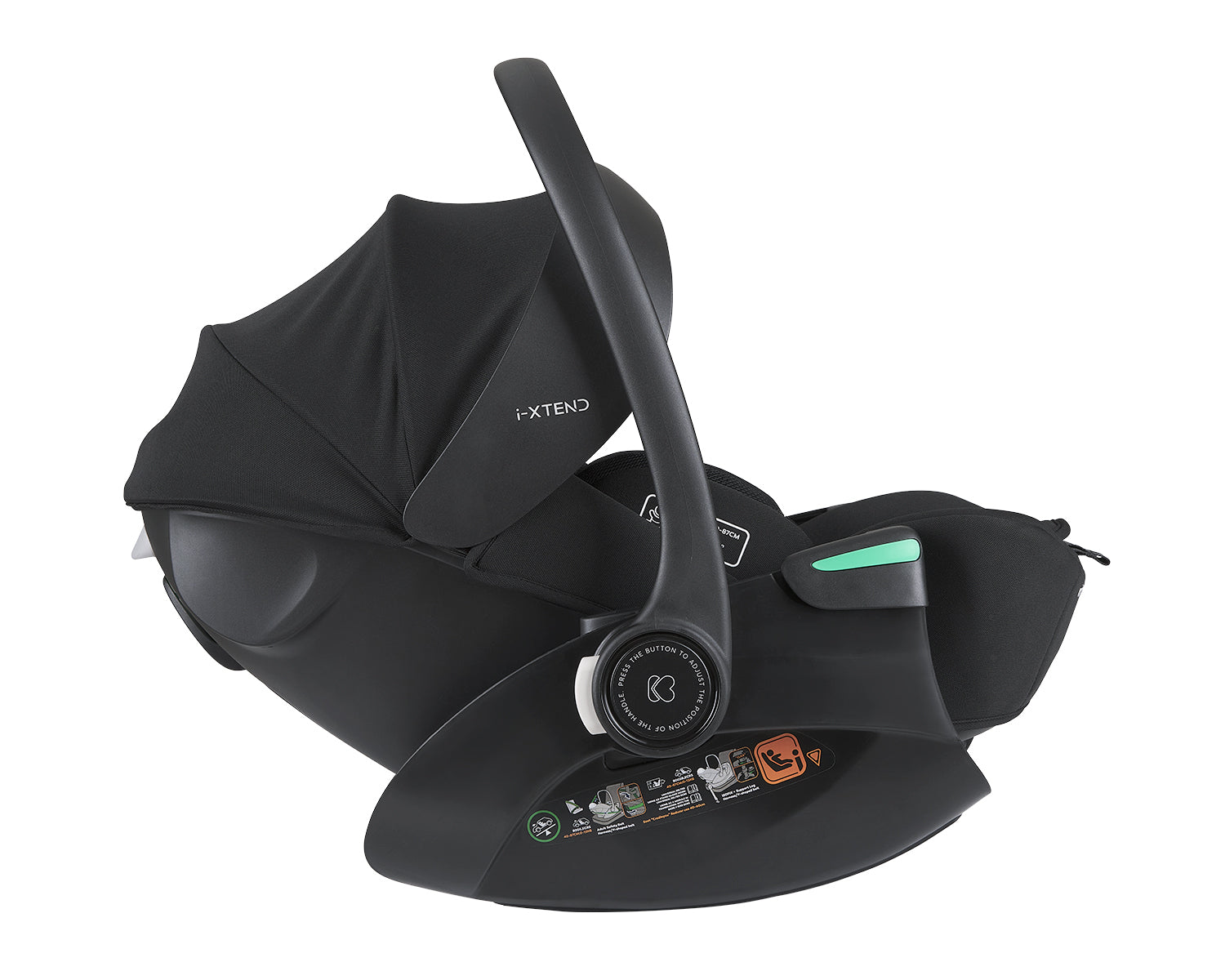 Стол за кола 40-87 см i-Xtend i-SIZE Black - снимка 4