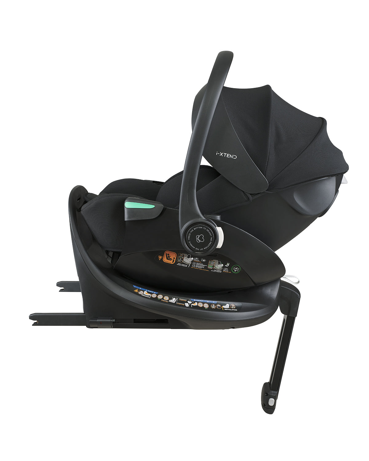 Стол за кола 40-87 см i-Xtend i-SIZE Black - снимка 8