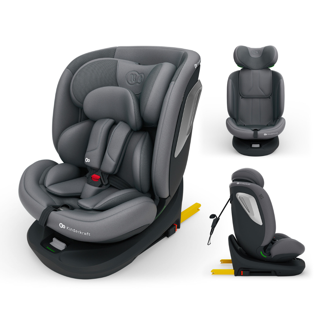 Kinderkraft I-Grow 2 PLUS столче за кола 40-150 cm GREY