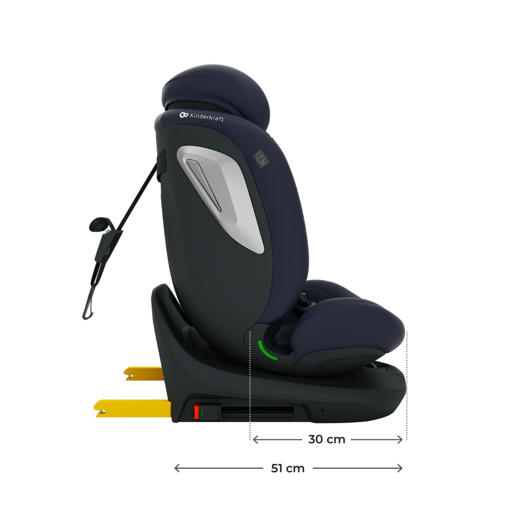 Kinderkraft I-Grow 2 PLUS столче за кола 40-150 cm NAVY - снимка 5