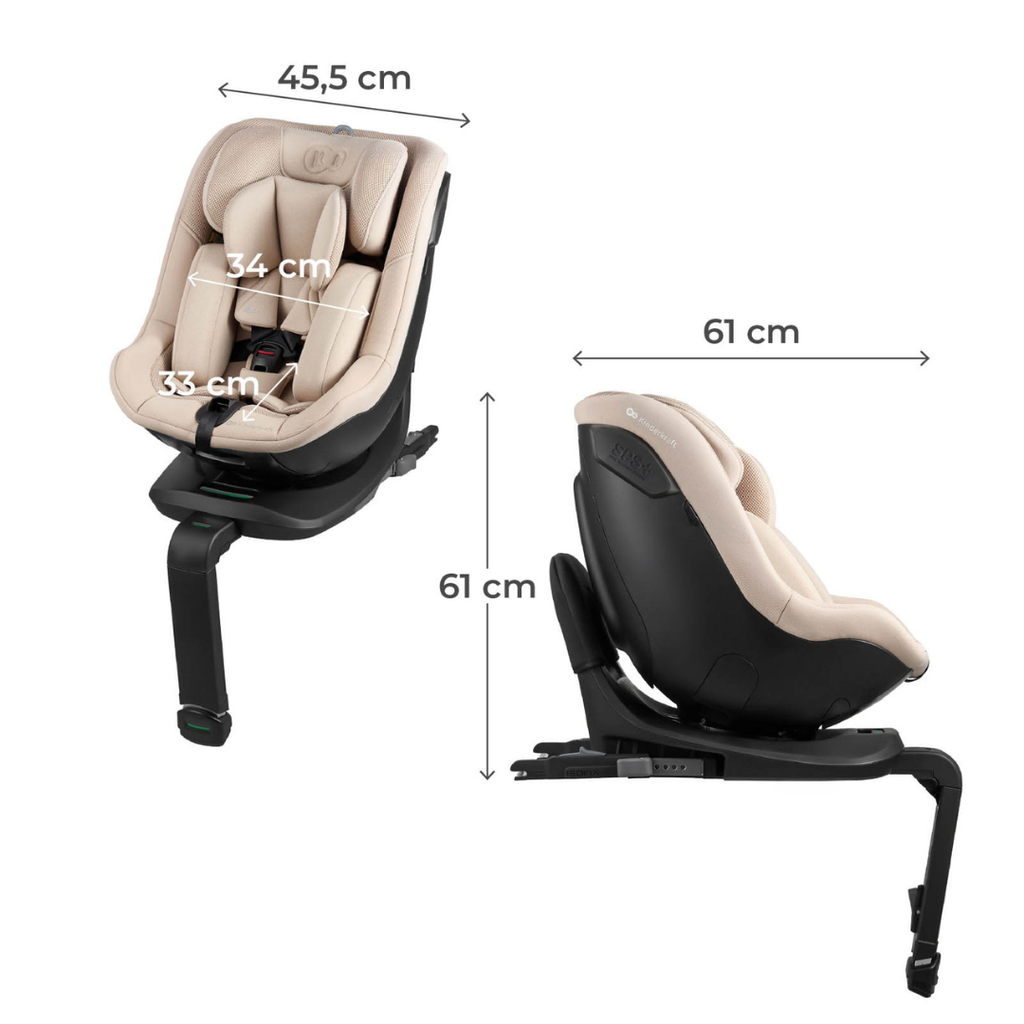 Kinderkraft I-Guard Airflow столче за кола 40-105 cm BEIGE - снимка 4