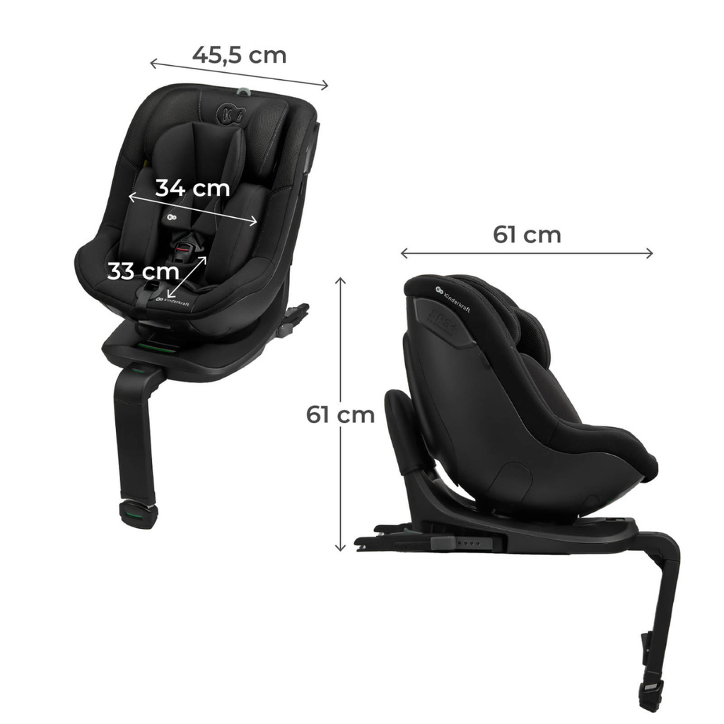 Kinderkraft I-Guard Airflow столче за кола 40-105 cm BLACK - снимка 3