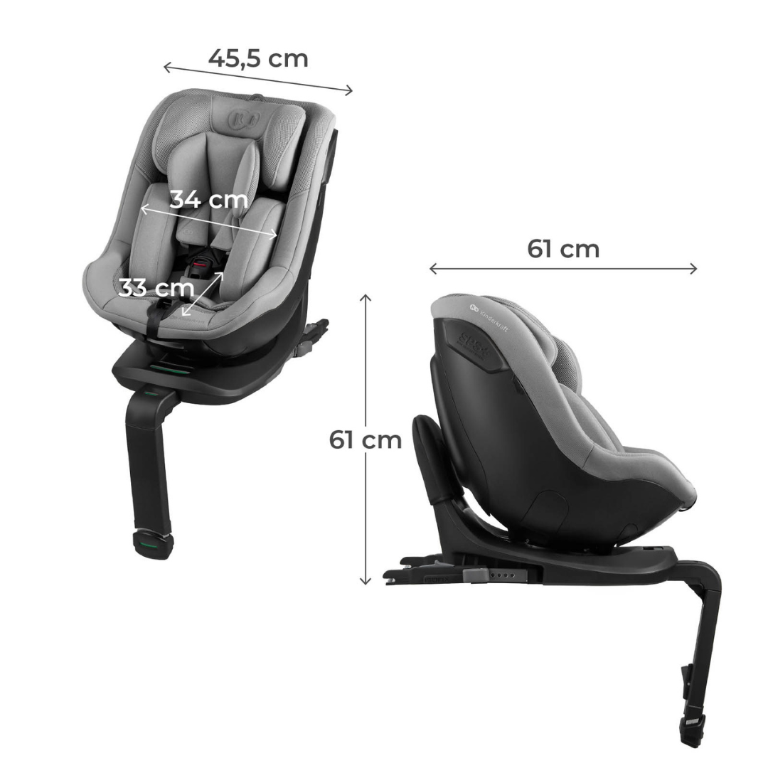 Kinderkraft I-Guard Airflow столче за кола 40-105 cm GREY - снимка 4