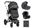 Комбинирана количка 3в1 с твърд кош Irene Dark Grey 2024