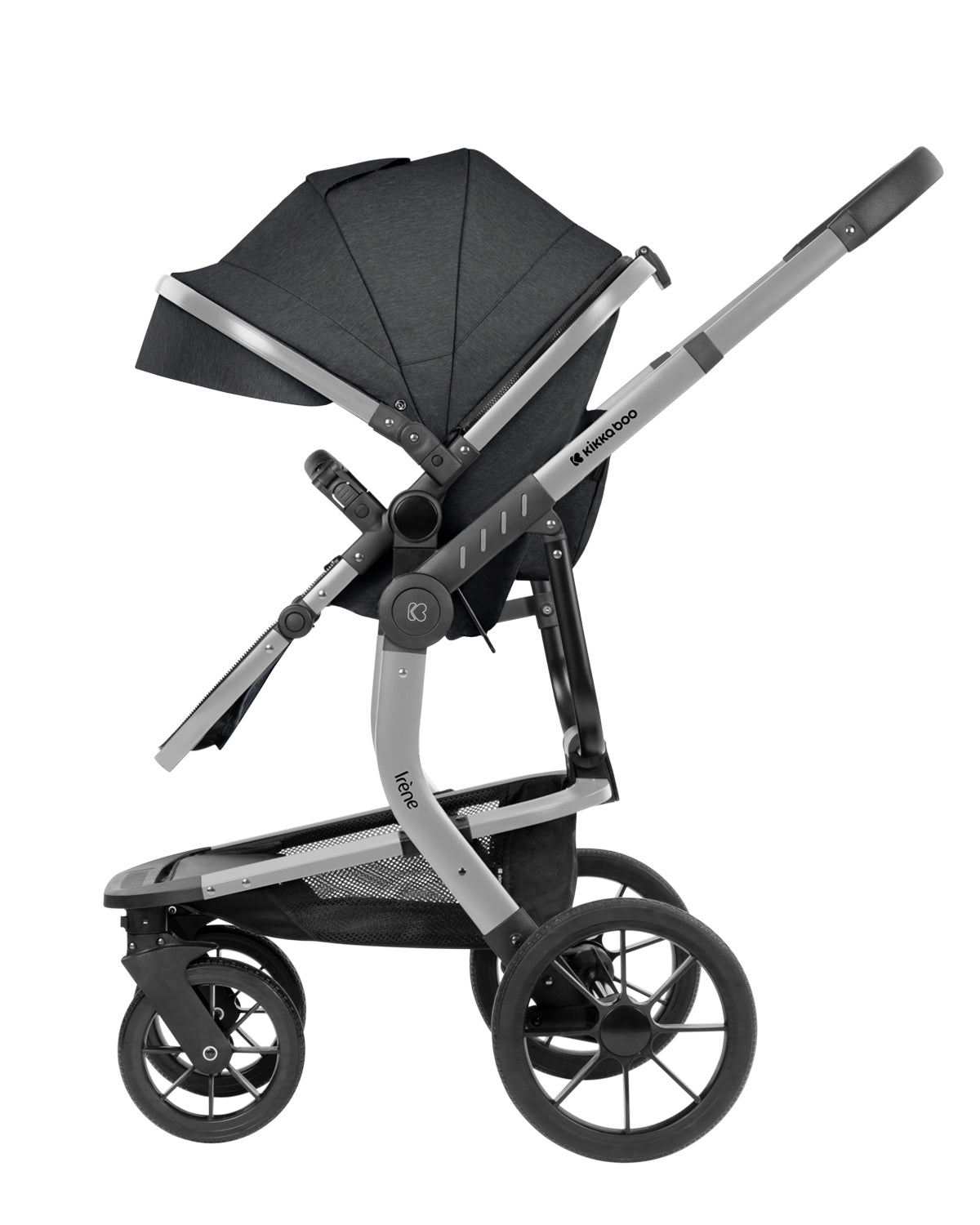 Комбинирана количка 3в1 с твърд кош Irene Dark Grey 2024 - снимка 5