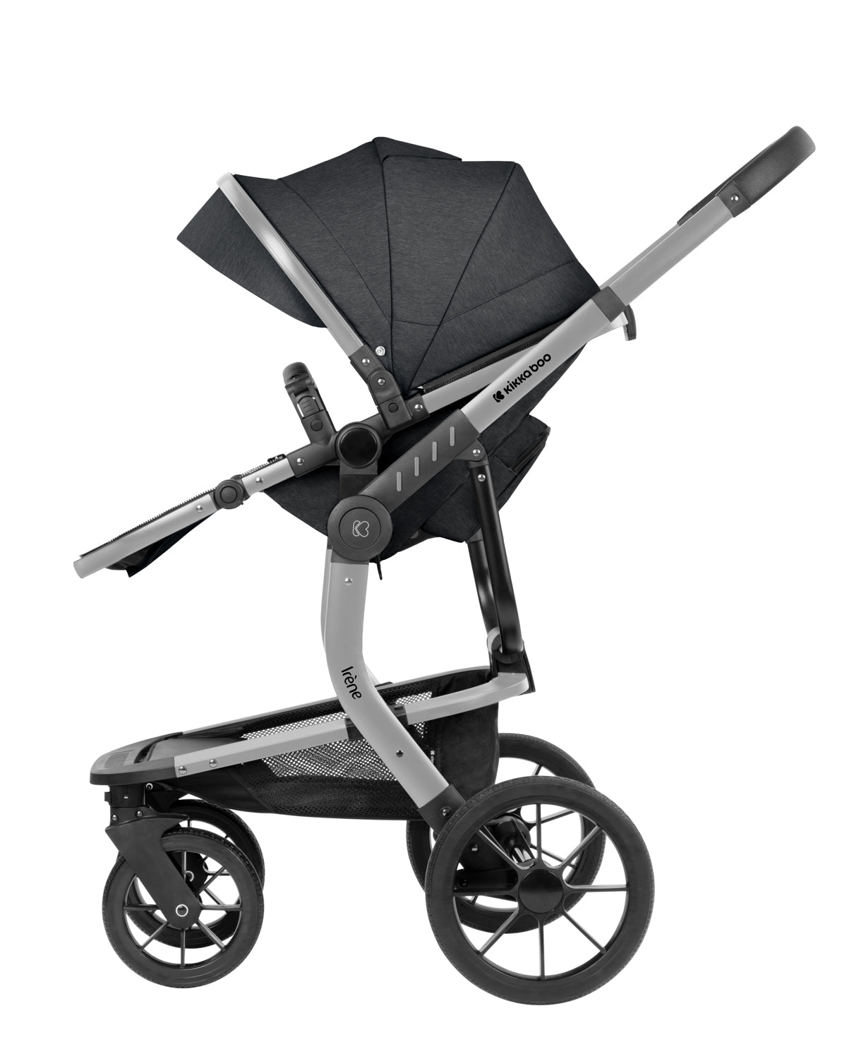 Комбинирана количка 3в1 с твърд кош Irene Dark Grey 2024 - снимка 6