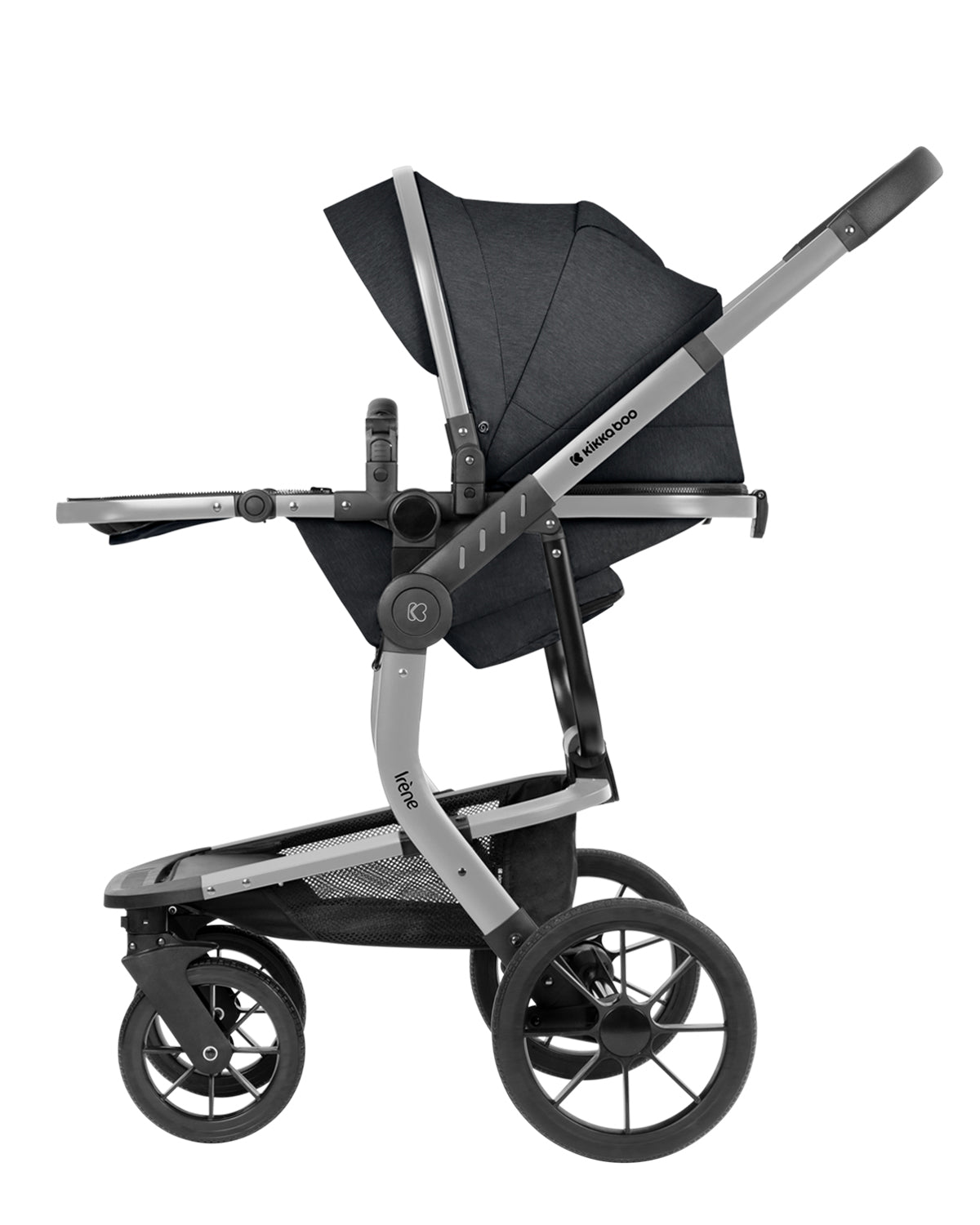 Комбинирана количка 3в1 с твърд кош Irene Dark Grey 2024 - снимка 7