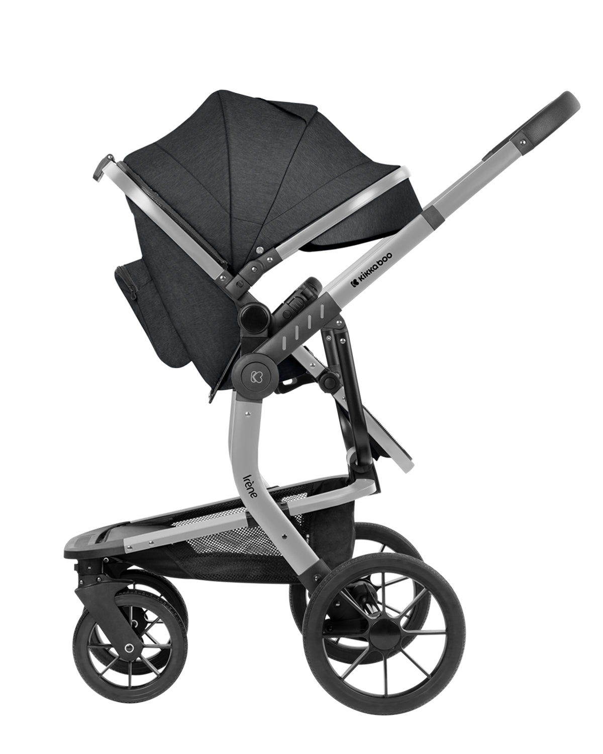 Комбинирана количка 3в1 с твърд кош Irene Dark Grey 2024 - снимка 8