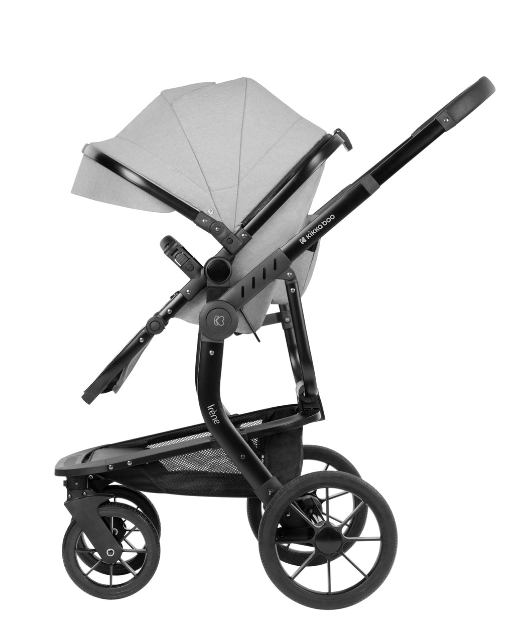 Комбинирана количка 3в1 с твърд кош Irene Light Grey 2024 - снимка 5