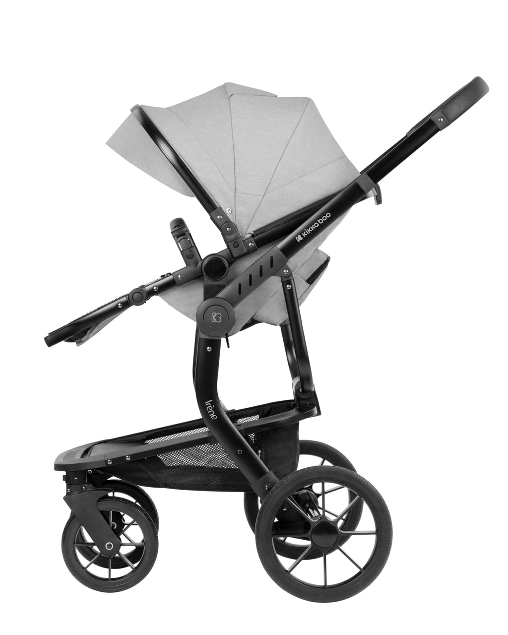 Комбинирана количка 3в1 с твърд кош Irene Light Grey 2024 - снимка 6