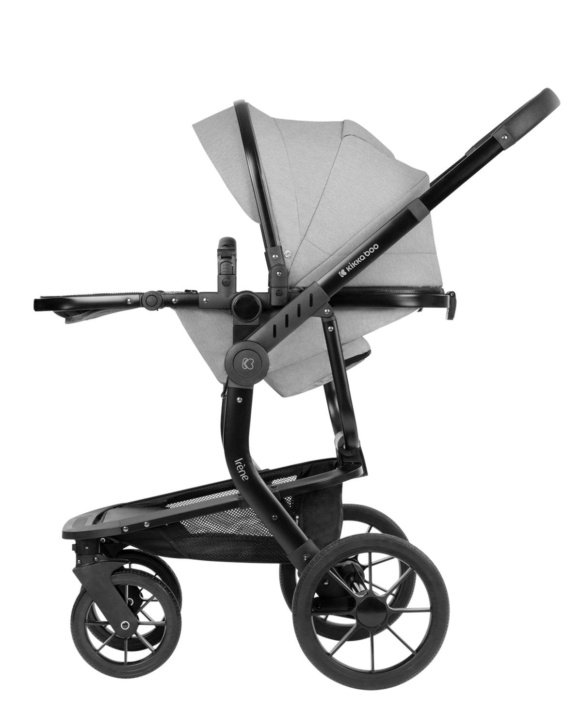 Комбинирана количка 3в1 с твърд кош Irene Light Grey 2024 - снимка 7