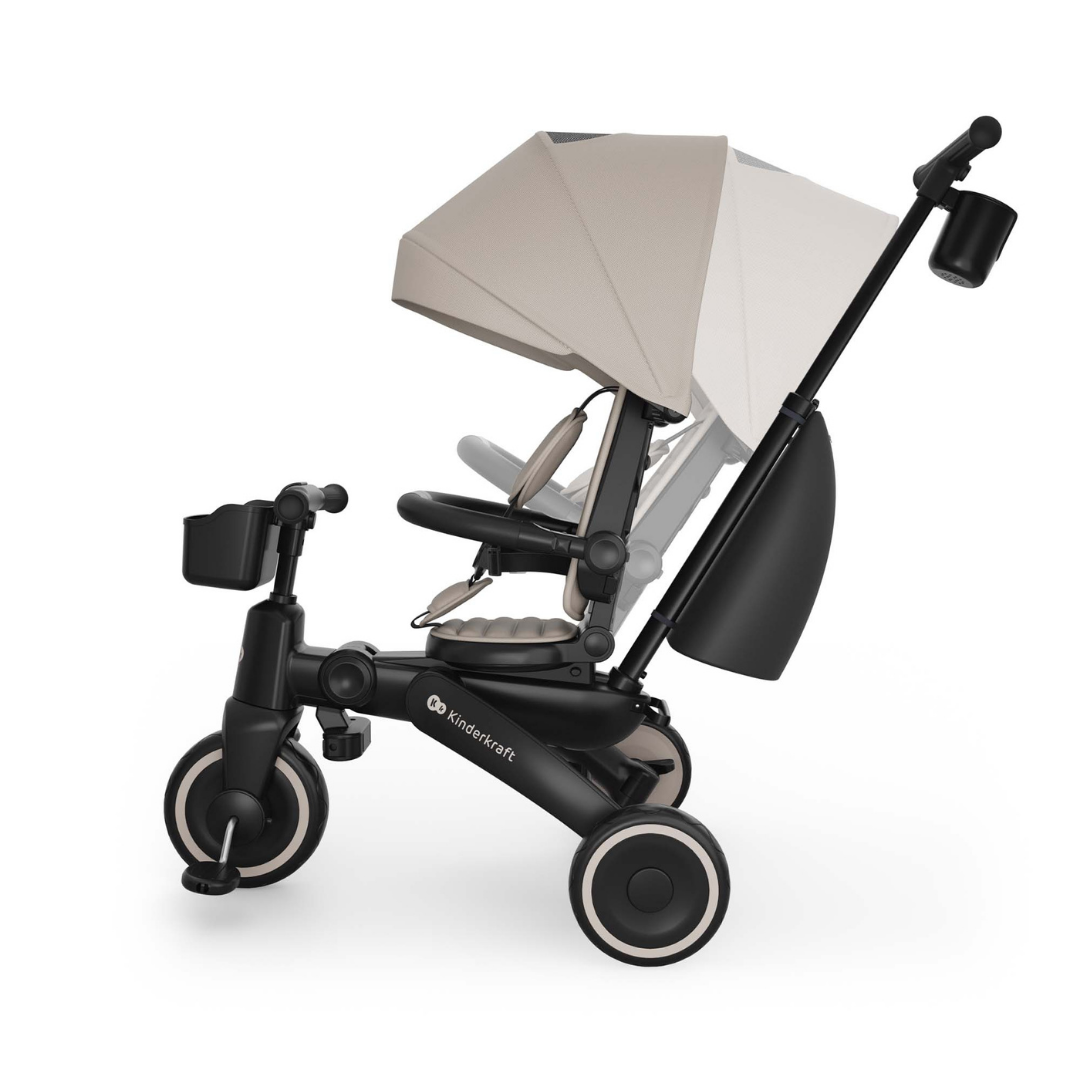 KinderKraft JAZZ 3 сгъваема триколка БЕЖОВА - снимка 8