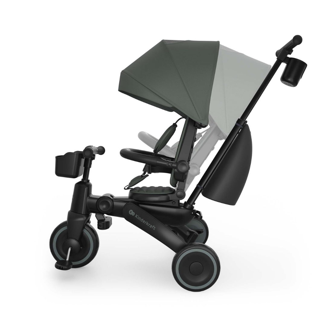 KinderKraft JAZZ 3 сгъваема триколка ЗЕЛЕНА - снимка 9