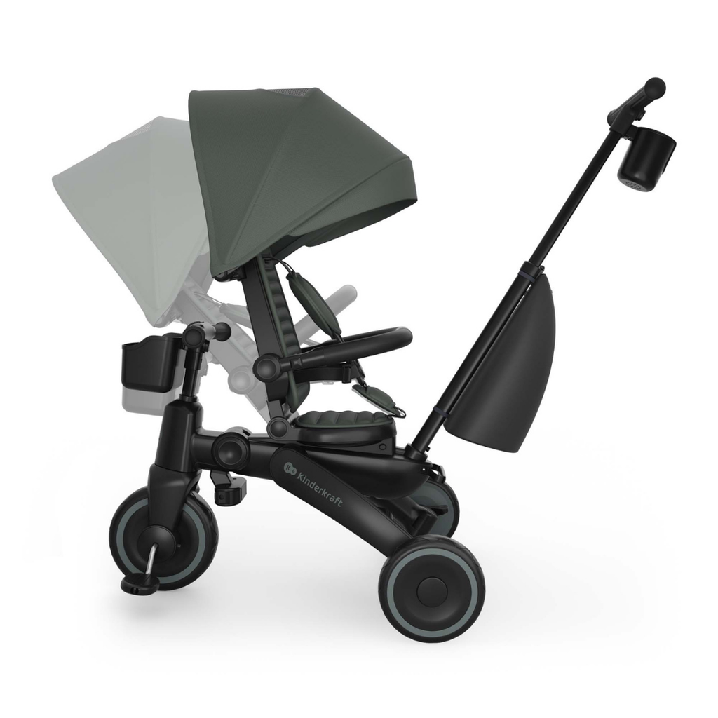 KinderKraft JAZZ 3 сгъваема триколка ЗЕЛЕНА - снимка 8