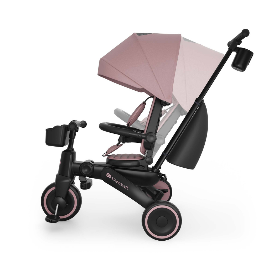 KinderKraft JAZZ 3 сгъваема триколка РОЗОВА - снимка 9