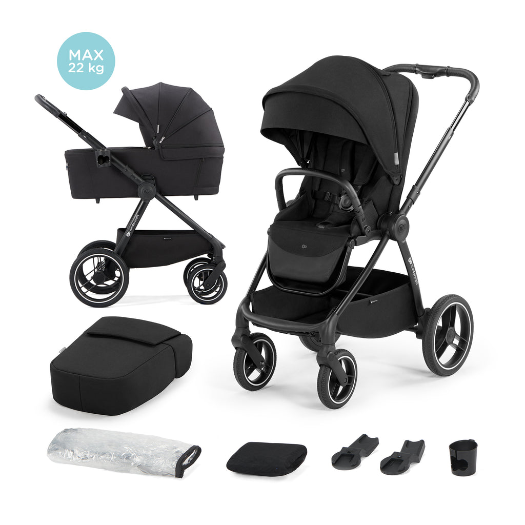 KinderKraft бебешка количка 2в1 NEA MIDNIGHT BLACK