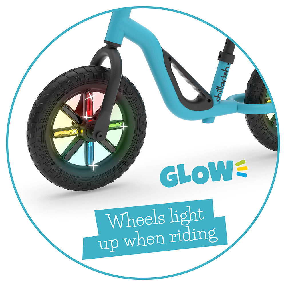 Chillafish Charlie GLOW CPCH02SKY колело за баланс синьо - снимка 7