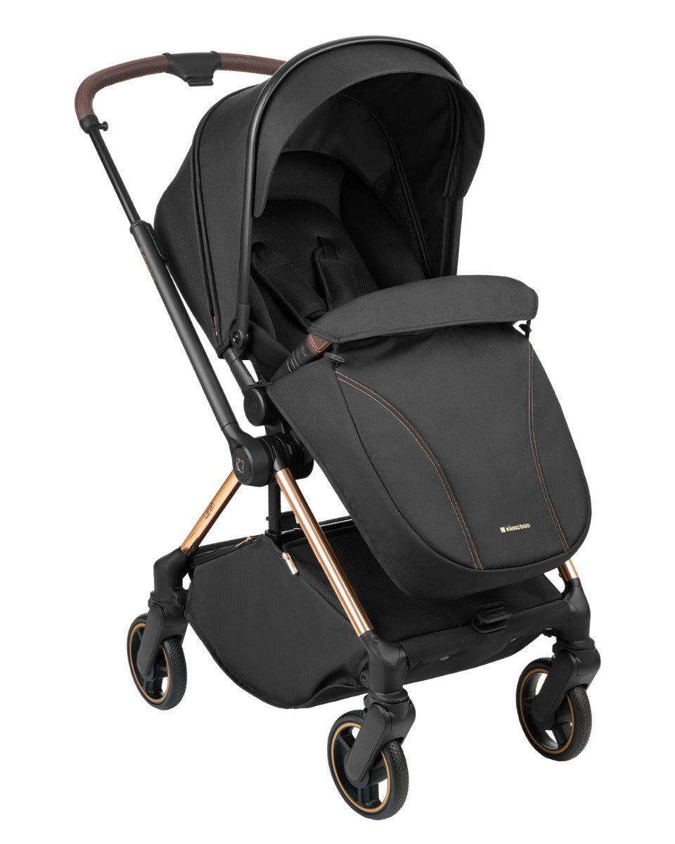 Комбинирана количка 2в1 с кош за новородено Lanah Black - снимка 2