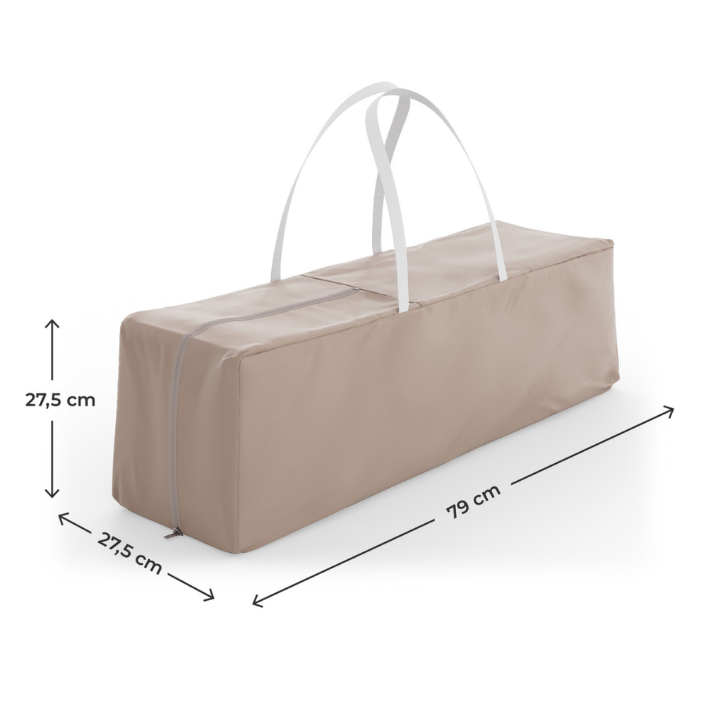 Kinderkraft LEODY UP сгъваема бебешка кошара BEIGE - снимка 2