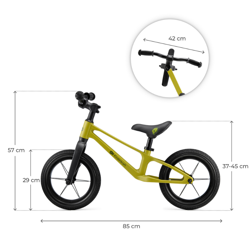 Kinderkraft ETER колело за баланс LIME - снимка 2