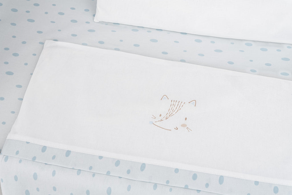 Бебешки спален комплект за мини-кошара 5ч Little Fox - снимка 2